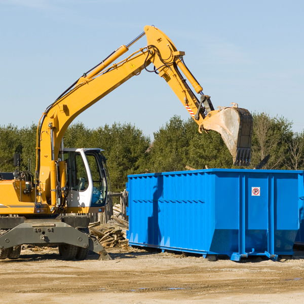 how many times can i have a residential dumpster rental emptied in Love Valley